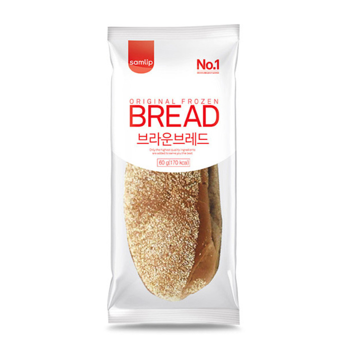 삼립 냉동 브라운 브레드 (60g x 20봉) 무료 아이스포장 부시맨빵 호밀빵