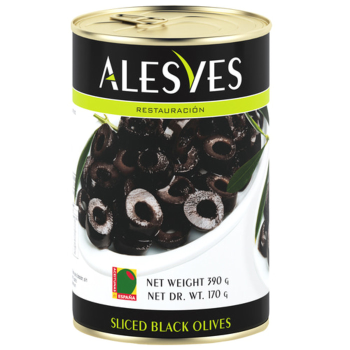 알레스베스 스페인산 블랙올리브 슬라이스 묶음 (390g x 5개) 이탈리아 요리 건강