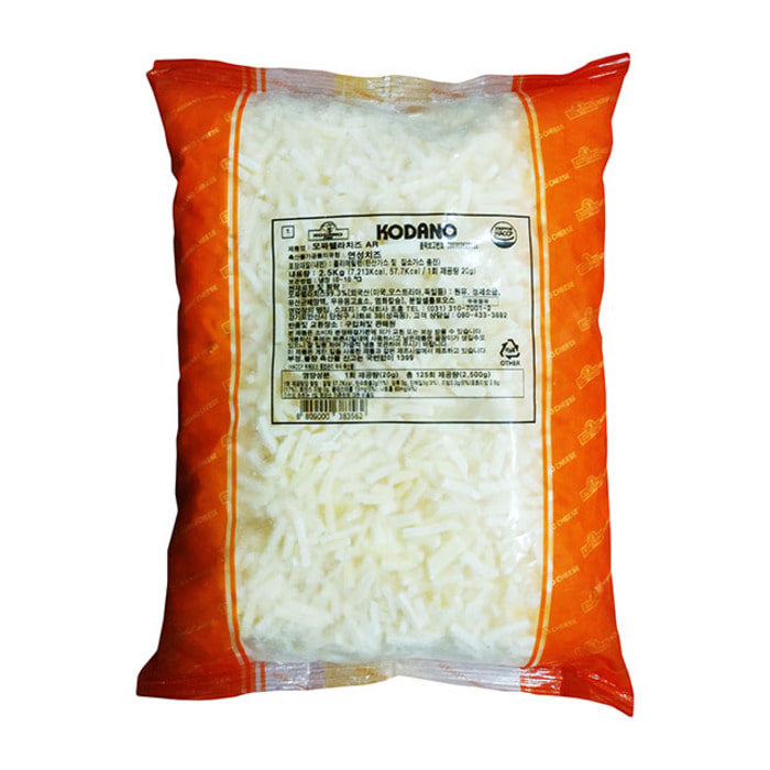 조흥 코다노 AR 모짜렐라 자연산 100% 슈레드 치즈 2.5kg